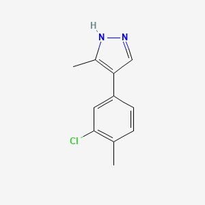 4-(3-Chloro-4-methylphenyl)-3-methyl-1H-pyrazole