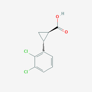 molecular formula C10H8Cl2O2 B1524448 trans-2-(2,3-Dichlorophenyl)cyclopropanecarboxylic Acid CAS No. 2044705-94-2