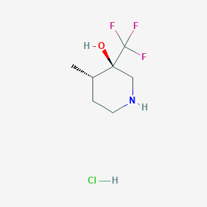 Cis-4-methyl-3-(trifluoromethyl)piperidin-3-ol hydrochloride