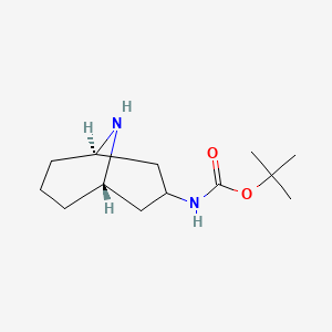 molecular formula C13H24N2O2 B1524452 Endo-3-(boc-amino)-9-azabicyclo[3.3.1]nonane CAS No. 1208530-70-4