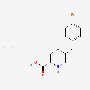 (5R)-5-(4-Bromobenzyl)piperidine-2-carboxylic acid hydrochloride