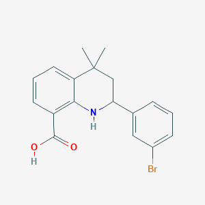 2-(3-Bromophenyl)-4,4-dimethyl-1,2,3,4-tetrahydroquinoline-8-carboxylic acid