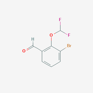 molecular formula C8H5BrF2O2 B1524456 3-Bromo-2-(difluoromethoxy)benzaldehyde CAS No. 1249999-12-9
