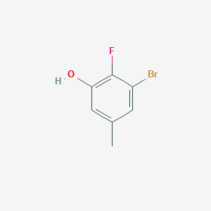 molecular formula C7H6BrFO B1524457 3-Bromo-2-fluoro-5-methylphenol CAS No. 1026796-51-9