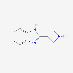 molecular formula C10H11N3 B1524462 2-(azetidin-3-yl)-1H-benzimidazole CAS No. 1234710-00-9