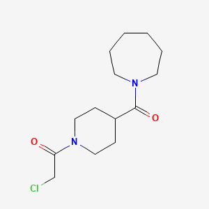 molecular formula C14H23ClN2O2 B1524463 1-[4-(Azepane-1-carbonyl)piperidin-1-yl]-2-chloroethan-1-one CAS No. 1311314-36-9