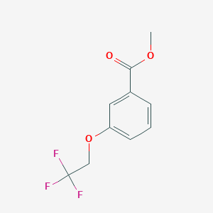 molecular formula C10H9F3O3 B1524471 Methyl 3-(2,2,2-trifluoroethoxy)benzoate CAS No. 35453-46-4