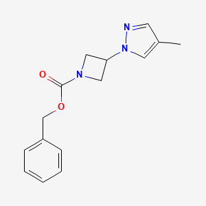 benzyl 3-(4-methyl-1H-pyrazol-1-yl)azetidine-1-carboxylate