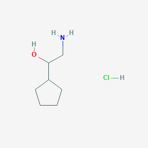 molecular formula C7H16ClNO B1524489 2-氨基-1-环戊基乙醇盐酸盐 CAS No. 76066-17-6