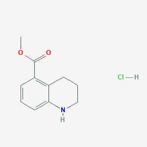 molecular formula C11H14ClNO2 B1524499 Methyl 1,2,3,4-tetrahydroquinoline-5-carboxylate hydrochloride CAS No. 1334147-75-9