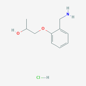 molecular formula C10H16ClNO2 B1524500 1-[2-(氨基甲基)苯氧基]丙烷-2-醇盐酸盐 CAS No. 1334148-65-0