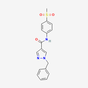 1-benzyl-N-(4-methanesulfonylphenyl)-1H-pyrazole-4-carboxamide