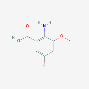 molecular formula C8H8FNO3 B1524513 2-氨基-5-氟-3-甲氧基苯甲酸 CAS No. 1250810-28-6