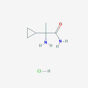 B1524520 2-Amino-2-cyclopropylpropanamide hydrochloride CAS No. 1334149-14-2