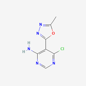 6-Chloro-5-(5-methyl-1,3,4-oxadiazol-2-yl)pyrimidin-4-amine