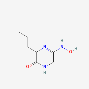 3-Butyl-5-(hydroxyamino)-1,6-dihydropyrazin-2(3H)-one