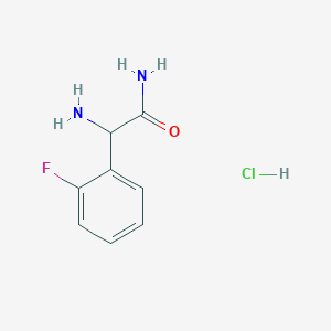B1524529 2-Amino-2-(2-fluorophenyl)acetamide hydrochloride CAS No. 1315365-17-3