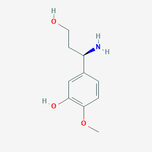 (r)-5-(1-Amino-3-hydroxypropyl)-2-methoxyphenol