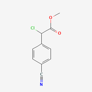 molecular formula C10H8ClNO2 B1524532 Methyl 2-chloro-2-(4-cyanophenyl)acetate CAS No. 52798-42-2