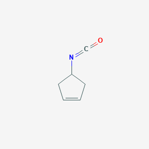 molecular formula C6H7NO B1524535 4-Isocyanatocyclopent-1-ene CAS No. 2487-95-8
