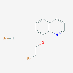 molecular formula C11H11Br2NO B1524543 8-(2-Bromoethoxy)quinoline hydrobromide CAS No. 1334149-03-9