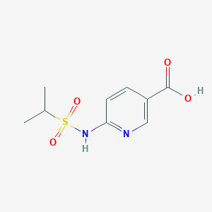 molecular formula C9H12N2O4S B1524547 6-(Propane-2-sulfonamido)pyridine-3-carboxylic acid CAS No. 1249354-43-5