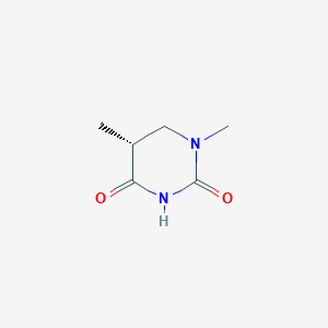 molecular formula C6H10N2O2 B15245560 (R)-1,5-Dimethyldihydropyrimidine-2,4(1H,3H)-dione 