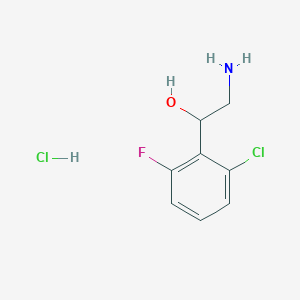molecular formula C8H10Cl2FNO B1524557 2-Amino-1-(2-chloro-6-fluorophenyl)ethan-1-ol hydrochloride CAS No. 1354954-03-2