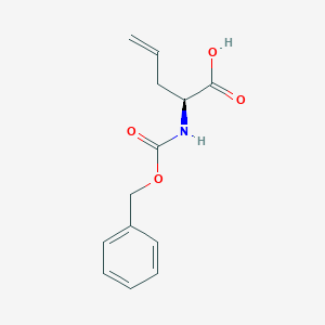 molecular formula C13H15NO4 B152456 (S)-2-(((Benzyloxy)carbonyl)amino)pent-4-enoic acid CAS No. 78553-51-2