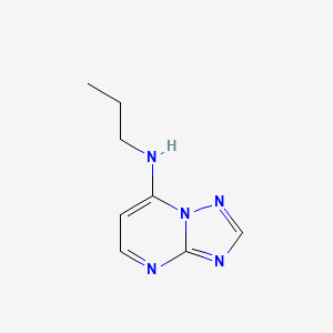 molecular formula C8H11N5 B15245605 N-Propyl[1,2,4]triazolo[1,5-a]pyrimidin-7-amine CAS No. 90032-87-4