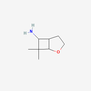 molecular formula C8H15NO B1524561 7,7-Dimethyl-2-oxabicyclo[3.2.0]heptan-6-amine CAS No. 1341434-62-5