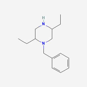 molecular formula C15H24N2 B1524563 1-Benzyl-2,5-diethylpiperazine CAS No. 1354951-12-4