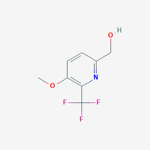 molecular formula C8H8F3NO2 B15245638 (5-Methoxy-6-(trifluoromethyl)pyridin-2-yl)methanol 