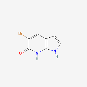 molecular formula C7H5BrN2O B1524572 5-bromo-1H-pyrrolo[2,3-b]pyridin-6-ol CAS No. 1190316-82-5
