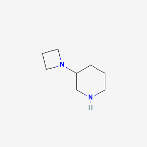 molecular formula C8H16N2 B1524574 3-(Azetidin-1-YL)piperidina CAS No. 1290136-92-3