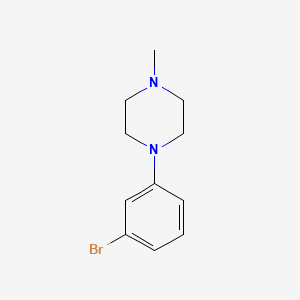 molecular formula C11H15BrN2 B1524575 1-(3-溴苯基)-4-甲基哌嗪 CAS No. 747413-17-8