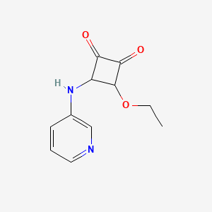 3-Ethoxy-4-(pyridin-3-ylamino)cyclobutane-1,2-dione