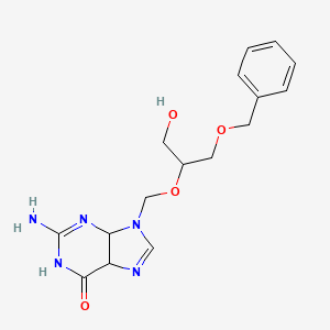 2-Amino-9-(((1-(benzyloxy)-3-hydroxypropan-2-yl)oxy)methyl)-4,9-dihydro-1H-purin-6(5H)-one