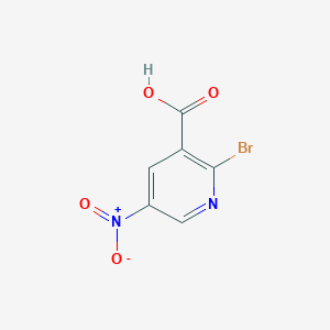 molecular formula C6H3BrN2O4 B1524582 2-Bromo-5-nitropyridine-3-carboxylic acid CAS No. 914222-92-7
