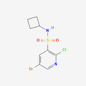 5-Bromo-2-chloro-N-cyclobutylpyridine-3-sulfonamide