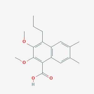 2,3-Dimethoxy-6,7-dimethyl-4-propyl-1-naphthoic acid