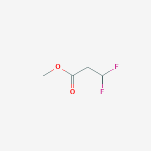 molecular formula C4H6F2O2 B15245833 Methyl 3,3-difluoropropanoate 