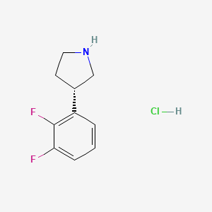 (3S)-3-(2,3-difluorophenyl)pyrrolidine;hydrochloride