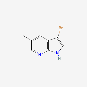 molecular formula C8H7BrN2 B1524584 3-bromo-5-methyl-1H-pyrrolo[2,3-b]pyridine CAS No. 1190314-41-0