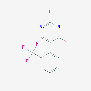 2,4-Difluoro-5-(2-(trifluoromethyl)phenyl)pyrimidine