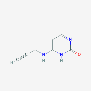 molecular formula C7H7N3O B15245847 6-(Prop-2-yn-1-ylamino)pyrimidin-2(1H)-one 