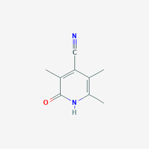 molecular formula C9H10N2O B15245857 3,5,6-Trimethyl-2-oxo-1,2-dihydropyridine-4-carbonitrile 