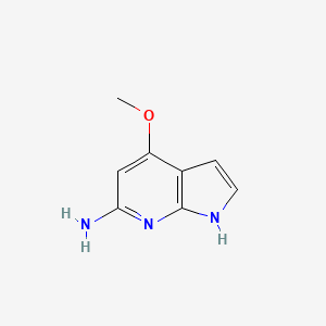 molecular formula C8H9N3O B1524587 4-甲氧基-1H-吡咯并[2,3-b]吡啶-6-胺 CAS No. 1190311-52-4
