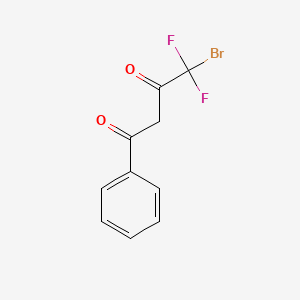 molecular formula C10H7BrF2O2 B1524590 4-Bromo-4,4-difluoro-1-phenylbutane-1,3-dione CAS No. 1032273-54-3