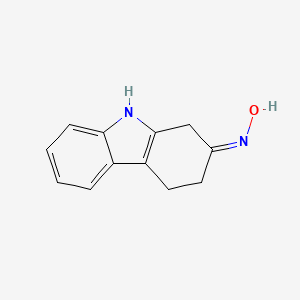 molecular formula C12H12N2O B15245904 (NZ)-N-(1,3,4,9-tetrahydrocarbazol-2-ylidene)hydroxylamine 